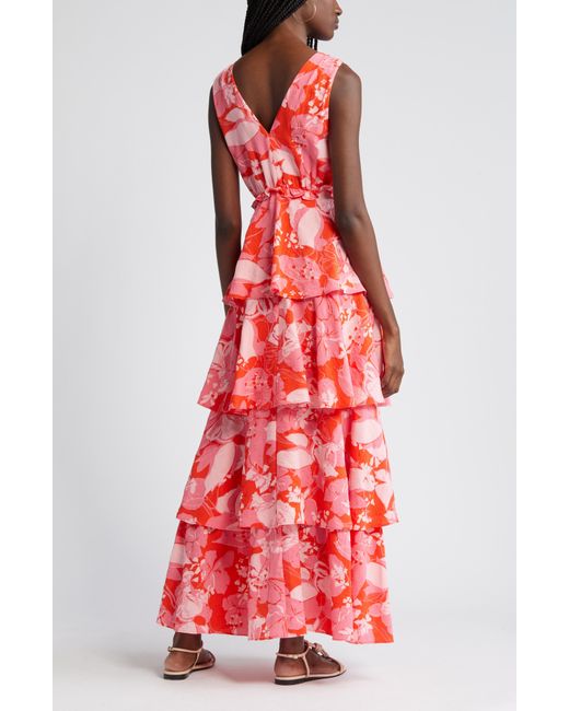 Chelsea28 Floral Tiered Maxi Dress
