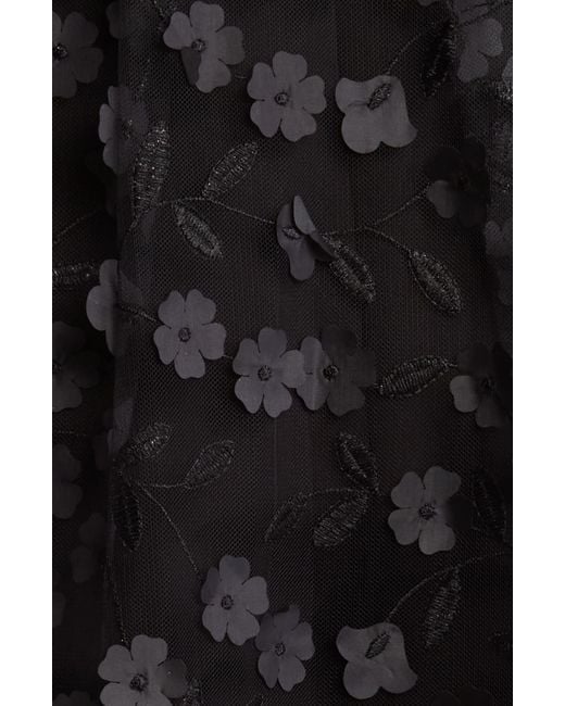 Julia Jordan Black Floral Overlay Jacket & Belted Jumpsuit