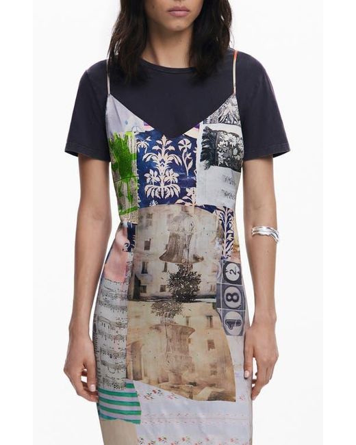 desigual t shirt dress Desigual ladies short sleeve t shirt dress size Xs style 40T2408
