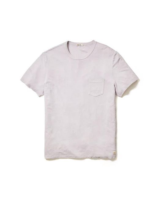 Marine Layer White Relaxed Fit Hemp & Cotton T-Shirt for men