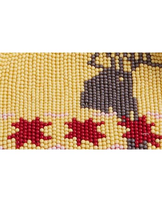 J.W. Anderson Yellow Mini Beaded Shopper Bag