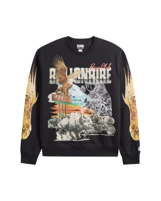 BBCICECREAM Black Bb Desert Eagle Crewneck Sweatshirt for men