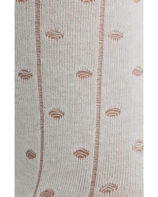 High Heel Jungle White Lace Trim Cotton Blend Crew Socks