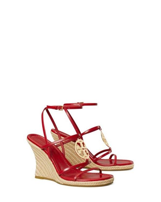 Tory Burch Red Capri Miller Espadrille Wedge