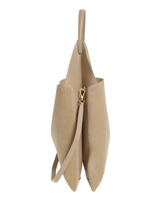 REE PROJECTS Natural Large Clare Suede Tote