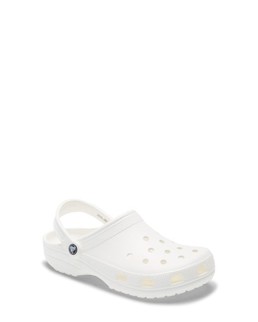 fuzzy white crocs