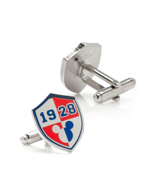 Cufflinks Inc. White X Disney Mickey 1928 Shield Cuff Links for men