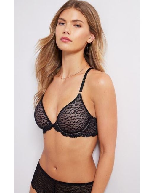 B.tempt'd Black Untamed Underwire Front Close T-Shirt Bra