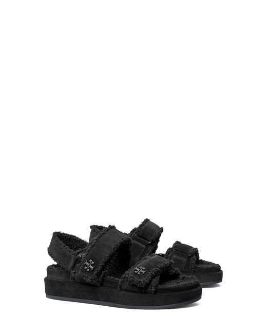 Tory Burch Kira Sport Slingback Platform Sandal in Black Lyst