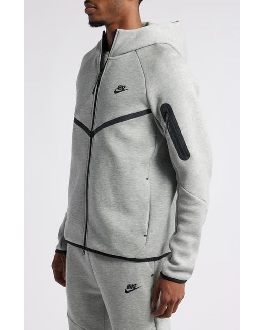Nike Gray Tech Windrunner Zip Hoodie for men
