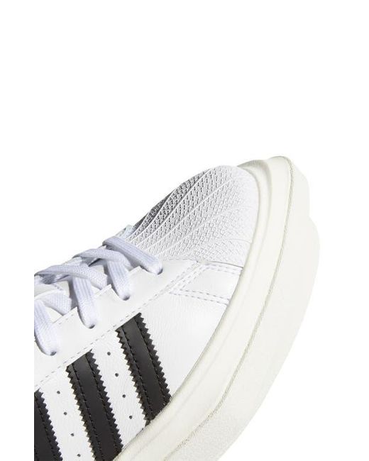 Y-3 Adidas Beyoncé Superstar Platform Sneaker in White | Lyst
