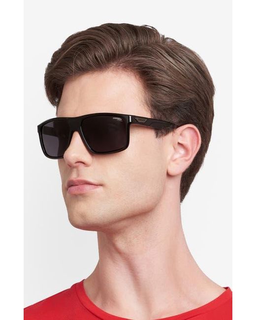 Carrera Black X Ducati Carduc 60Mm Rectangular Sunglasses for men