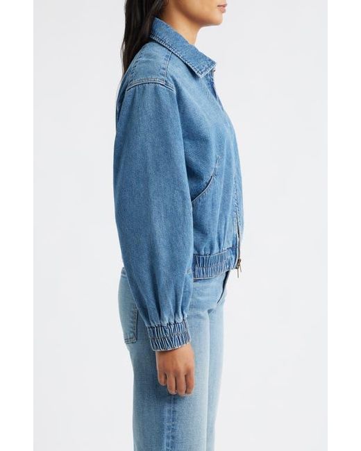 Wit & Wisdom Blue Zip Denim Jacket