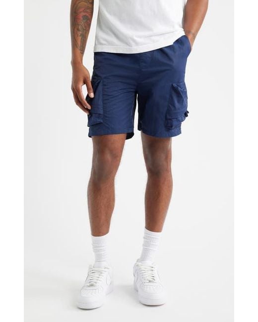 Saint Studio Blue Cargo Shorts for men