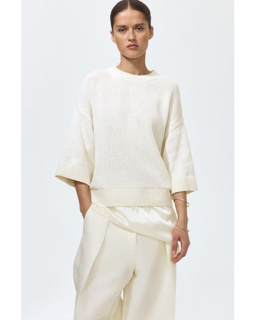 H&M White Layered Jumper