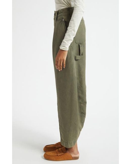 J.W. Anderson Green Twisted Seam Pleated Wide Leg Trousers