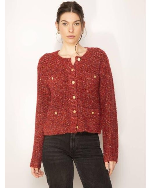 トップス CHANEL RED cardigan Central Park West Raya Chanel Cardigan in Red | Lyst