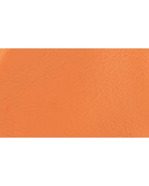 JW PEI Orange Gabbi Ruched Faux Leather Hobo Bag