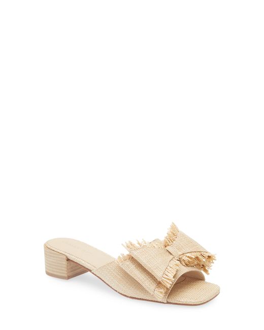 Chocolat Blu Natural Bow Slide Sandal