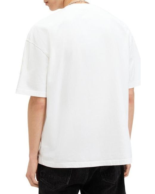 AllSaints White Biggy Logo Graphic T-Shirt for men