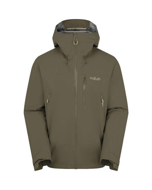Rab Green Downpour Mountain Jacket for men