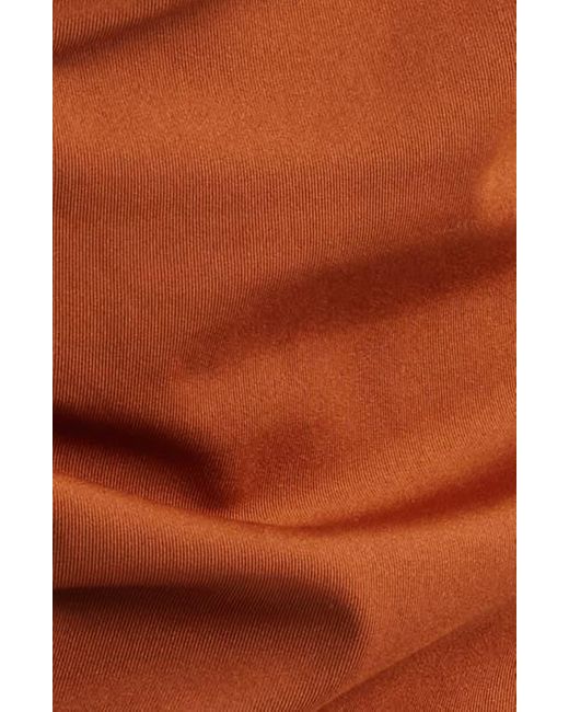 FRAME Brown Ruched Sleeveless Top