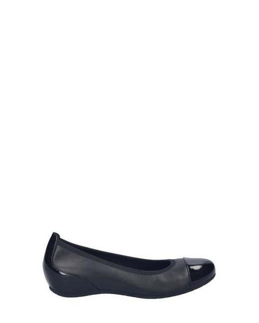 Josef Seibel Blue Florina Cap Toe Flat