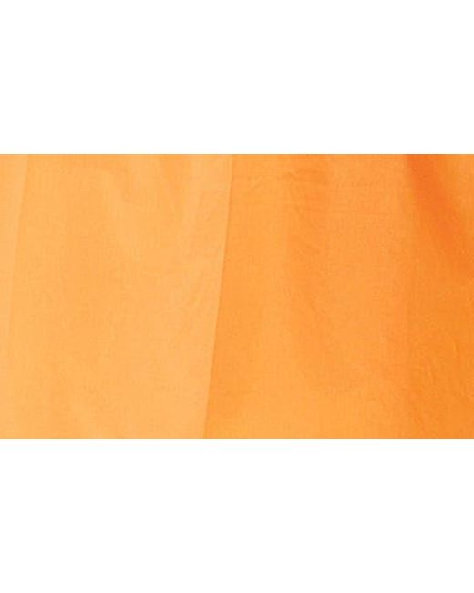 English Factory Orange Puff Sleeve Dress