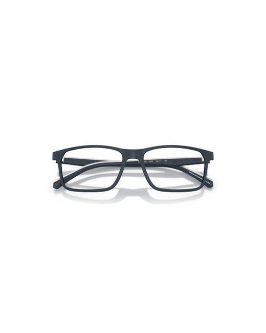 Emporio Armani Blue 56Mm Rectangle Optical Glasses for men