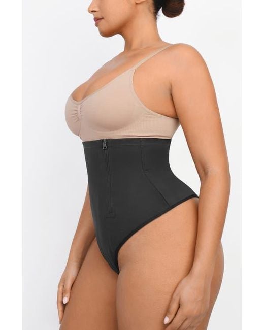 Shapellx Black Side Zip Shaping Panty