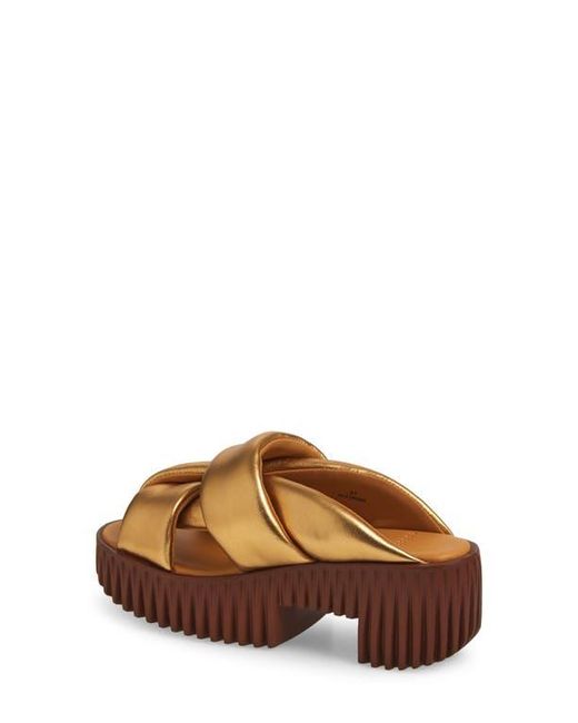 4Ccccees Brown Plia Semo Platform Sandal