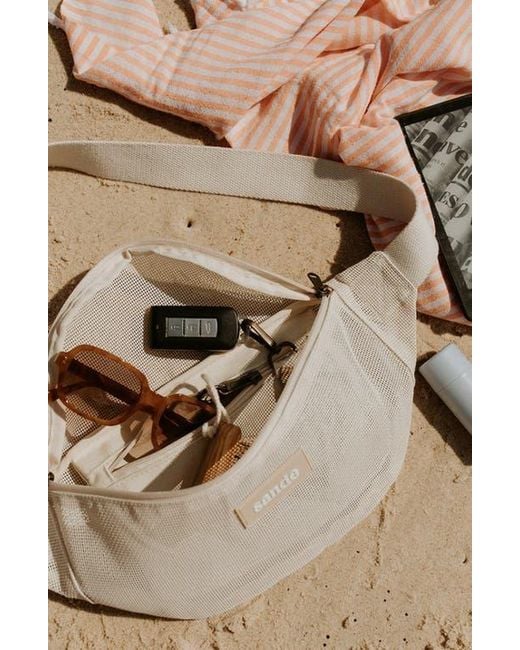 Sande White Essentials Crossbody Bag