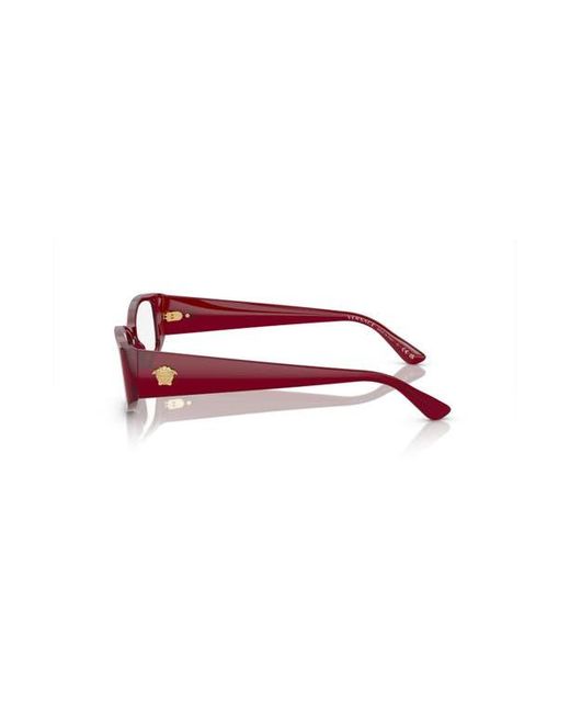 Versace Red 54Mm Irregular Optical Glasses