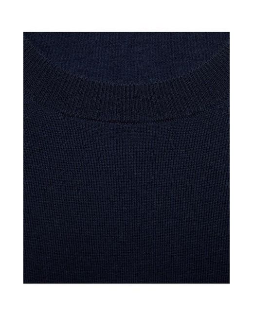 Mango Blue Crewneck Wool Sweater