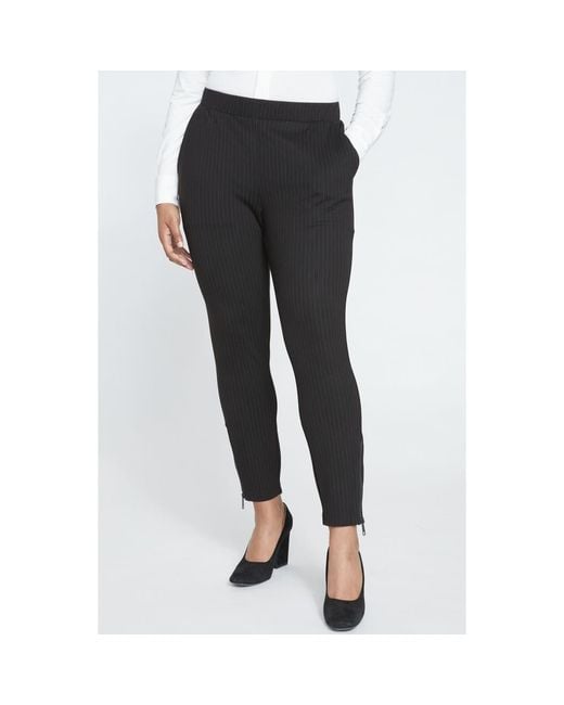 UNIVERSAL STANDARD Black Moro Pull-On Pants