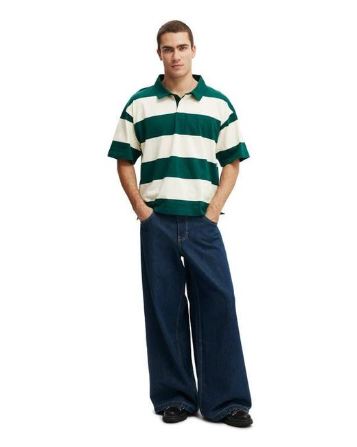 Cotton On Green Cropped Fit Polo for men
