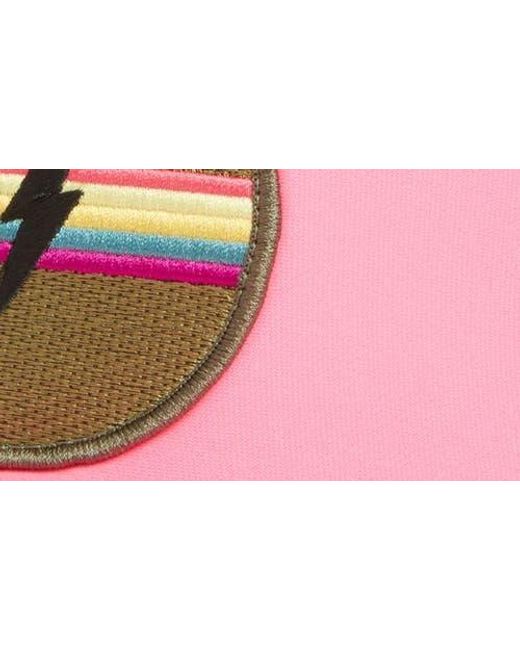 Friday Feelin Pink Lightening Bolt Patch Trucker Hat