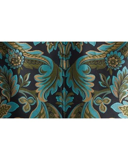 Etro Green Paisley Jacquard Coat