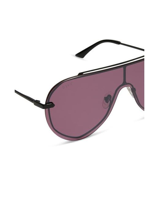 DIFF Purple Imani 139Mm Gradient Shield Sunglasses