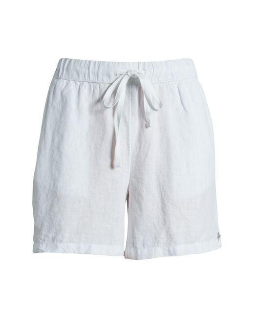 Caslon White Caslon(r) Linen Drawstring Shorts