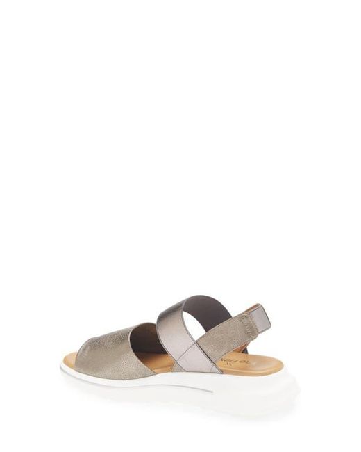 The Flexx Metallic Tuana Platform Wedge Slingback Sandal