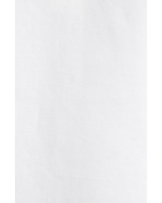 AMI White Ami De Coeur Boxy Fit Cotton Oxford Button-down Shirt for men