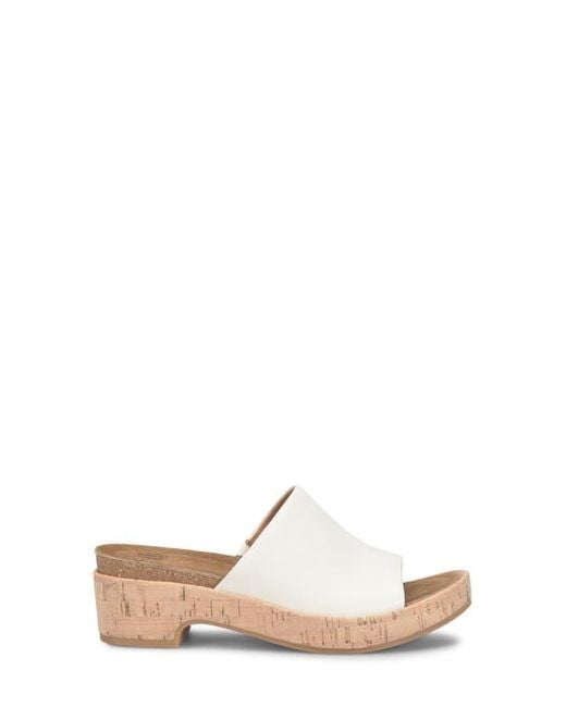 Söfft Natural Cass Platform Slide Sandal