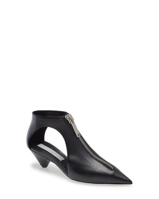 pointed black bootie