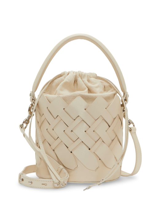 Vince Camuto Keanu Leather Bucket Bag in Natural | Lyst