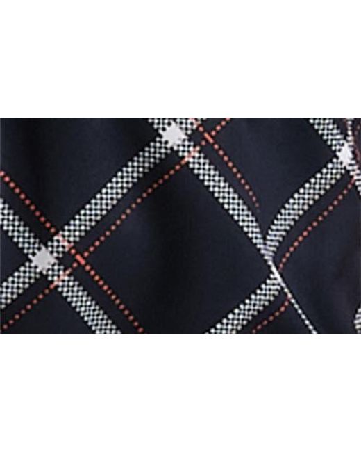 Rhone Blue Mirage Windowpane Plaid Upf 50+ Shorts