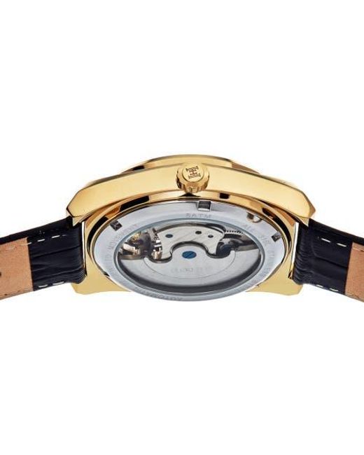 Heritor Metallic Daxton Skeleton Watch for men
