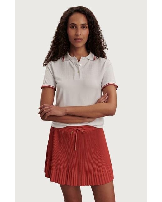 Varley Red Mickey Seamless Performance Polo