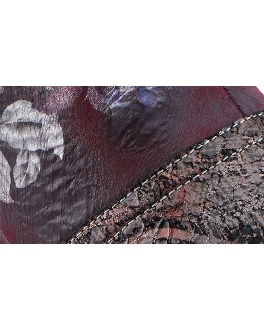 Spring Step Purple Carre Cap Toe Bootie