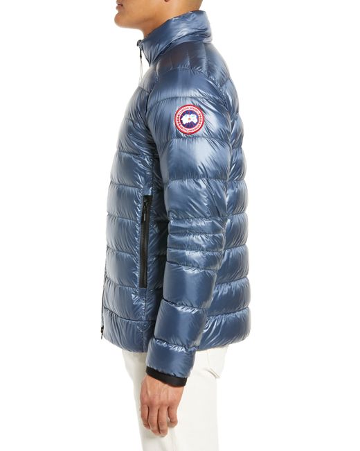 Canada Goose Blue Crofton Water Resistant Packable Quilted 750 Fill Power Down Jacket for men